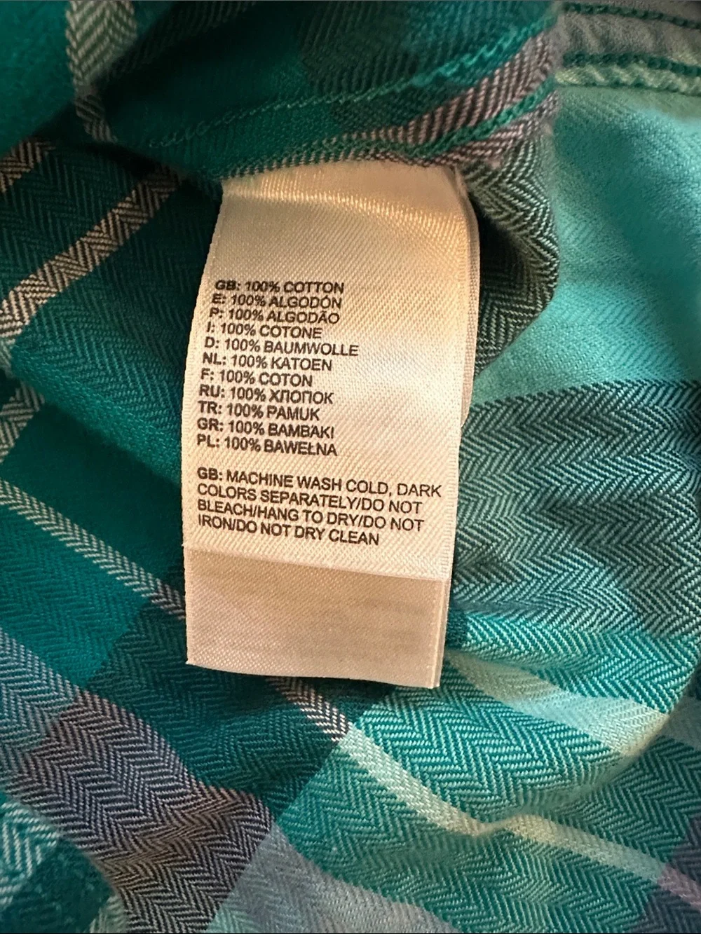 Women’s The North Face Herringbone Check Plaid Button Down Flannel Shirt